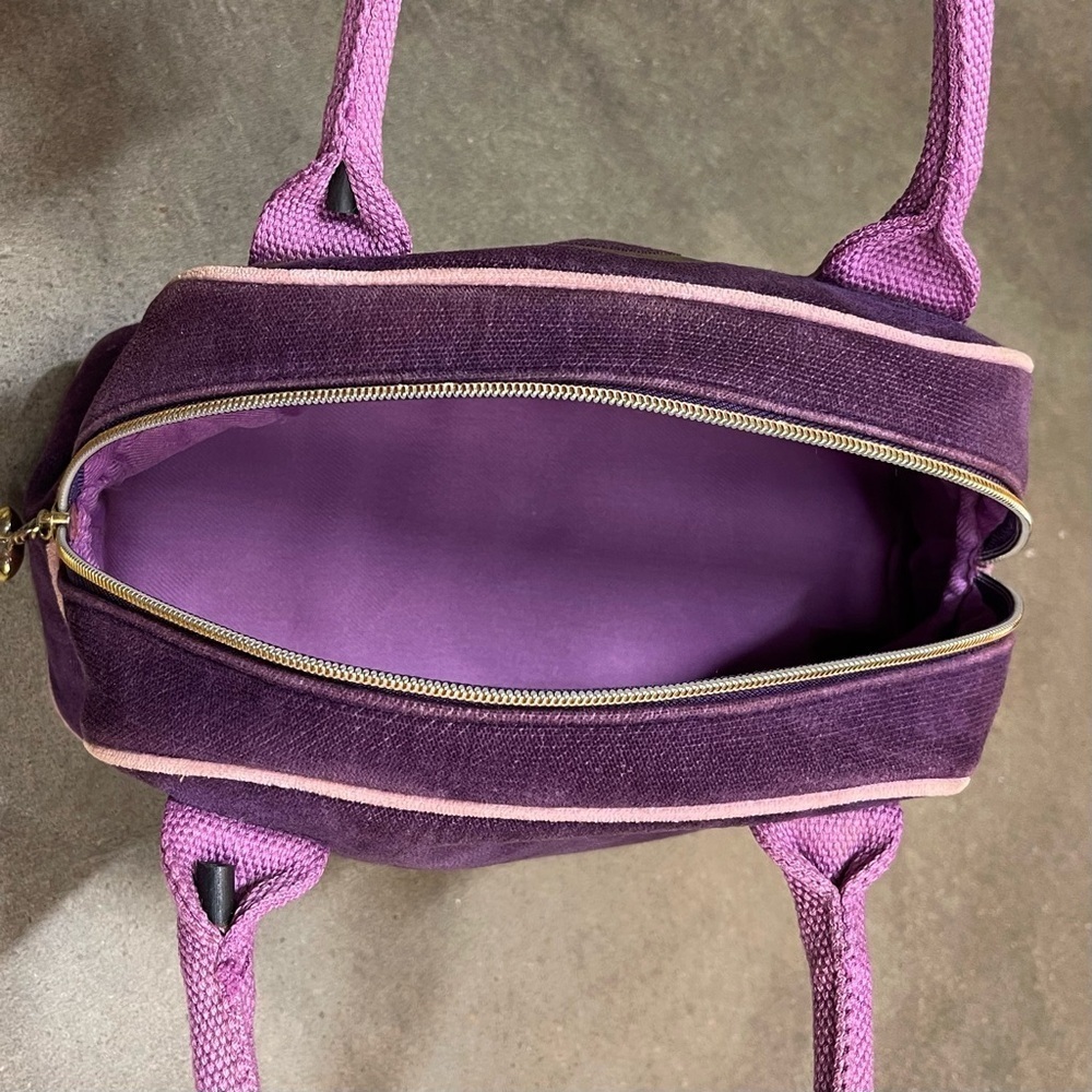 Vintage 90s Victoria's Secret Y2K Velour Purse Handbag - Picture 9 of 11